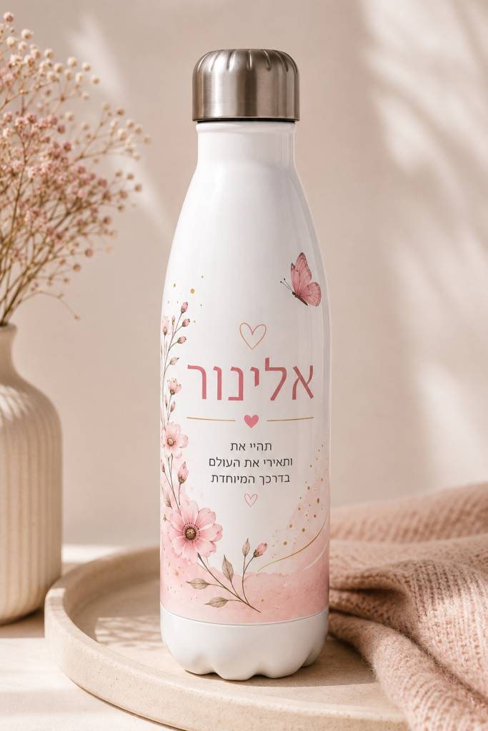 בקבוק נירוסטה בעיצוב אישי