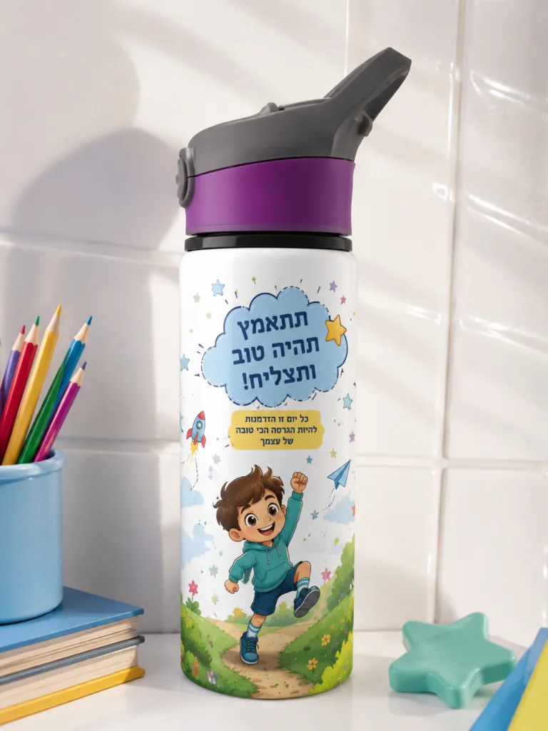 בקבוק שתייה לילדים בעיצוב אישי