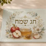 מגש זכוכית בעיצוב אישי – שבת וחגים